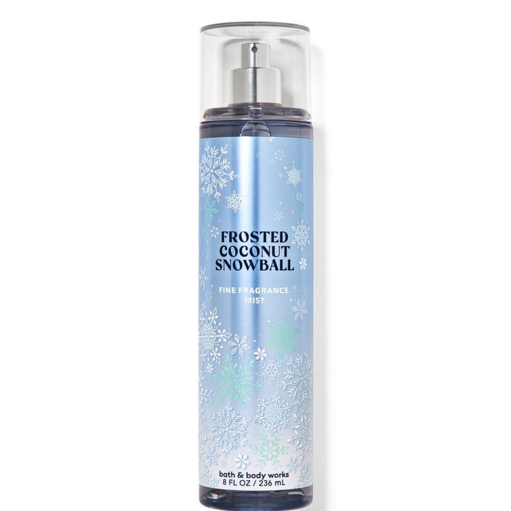 Bath & Body Works Coconut Snowball Fragrance Mist - Blue and White NEW